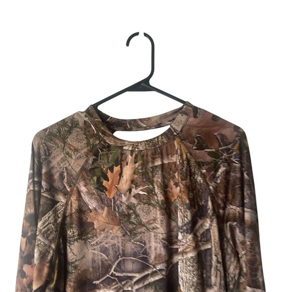Cabela's Men's Size Small Soft‎ Camoflauge Camo Brown Long Sleeve Outdoor Shirt - Picture 2 of 7